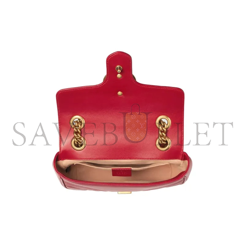 GUCCI GG MARMONT MATELASSÉ MINI BAG ‎446744 (22*13*6cm)